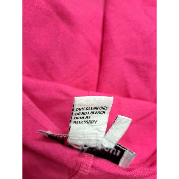 EY Boutique Linen Top Womens 2X Open Front Blazer Tunic Pink Embroidered Sleeves - Picture 5 of 8